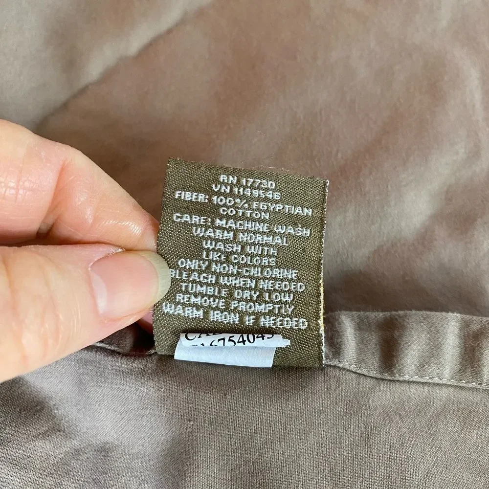 Luxurious Tan Bedding Sheet Set by Feildcrest 100% Egyptian cotton